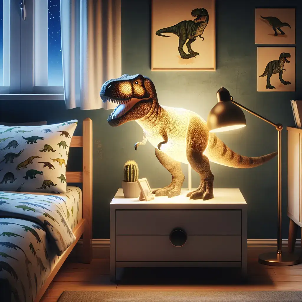 Dyk ned i verdenen af dinosaur lamper på fjerlampe.dk